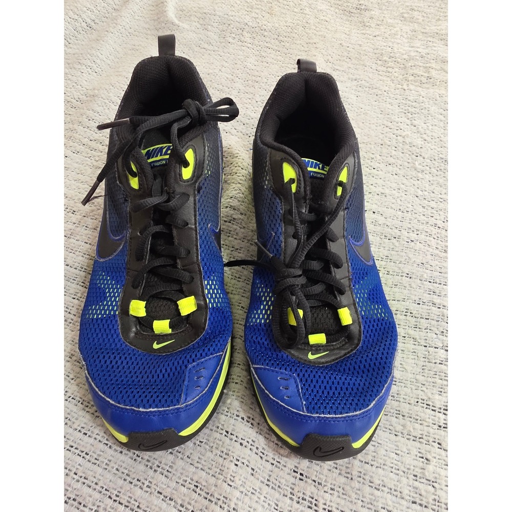Nike Dual Fusion TR II Mens Training Shoes Blue Black Volt 443819-400 Size 8.5